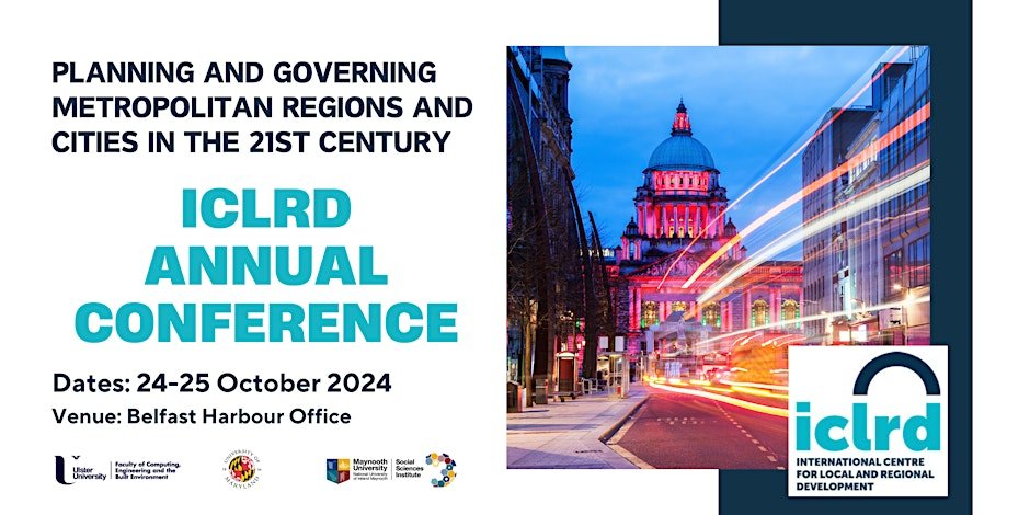 Registration now open for <a href="/ICLRD_Org/">ICLRD</a> annual conference on 24-25 October.  See eventbrite.com/e/iclrd-annual… for further details on this 2-day programme with leading experts, practitioners and commentators on "Planning and Governing Metropolitan Regions and Cities in the 21st Century"