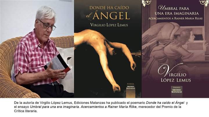 edicionesmtz's tweet photo. El poeta, ensayista, crítico literario y de arte, Virgilio López Lemus, Doctor en Ciencias Filológicas, Académico de Mérito de la Academia de Ciencias de Cuba, será el homenajeado en las Jornadas del Premio Literario Fundación de Matanzas

Completo👇
https://t.co/bRgfnZ0UYX https://t.co/OF0gLtyp3Y