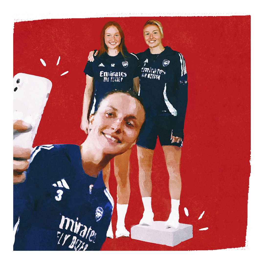 <a href="/ArsenalWFC/">Arsenal Women</a> <a href="/leahcwilliamson/">Leah Williamson</a> 😄