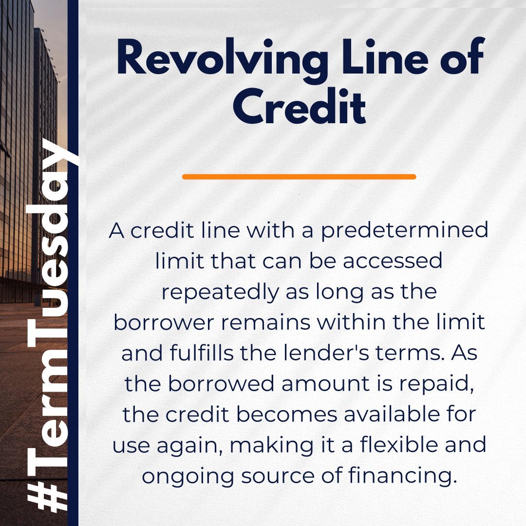 CommLoan's tweet image. #TermTuesday #RevolvingLineOfCredit #RealEstateLoans #CRE

Read more: hubs.li/Q02Rgq7p0