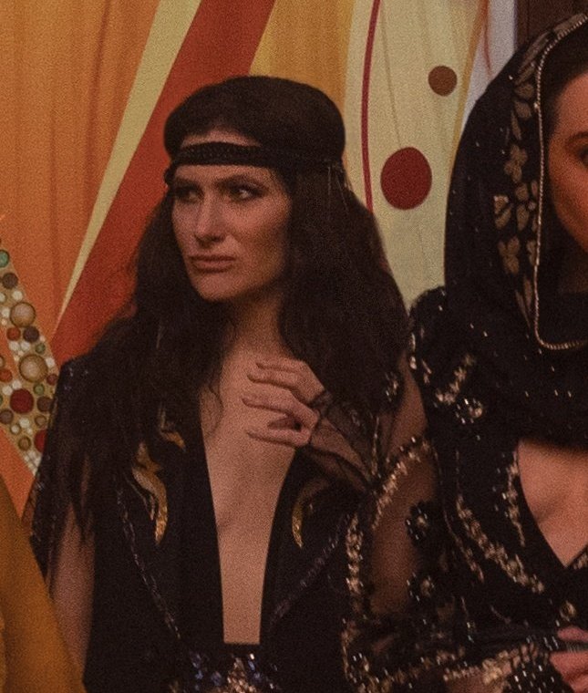 lenaskzorel's tweet photo. they gonna give me kathryn hahn looking like this in episode 4 and expect me to be completely normal about it??? bitch the gay panic will be off the roof #agathaallalong https://t.co/pSXxqKFj3c