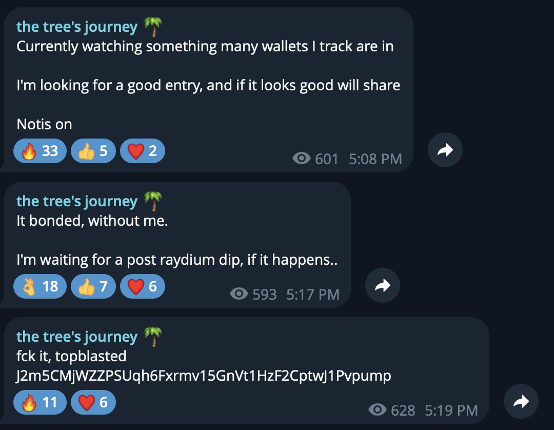 Hope y'all ate good 🧑‍🍳

Sent this @ 60k marketcap in the telegram -> 800K (x12)

And somehow, it's still FREE: t.me/peelystree 

I don't want to bring all the random monkeys 

So I might lock-it soon, grab a spot asap