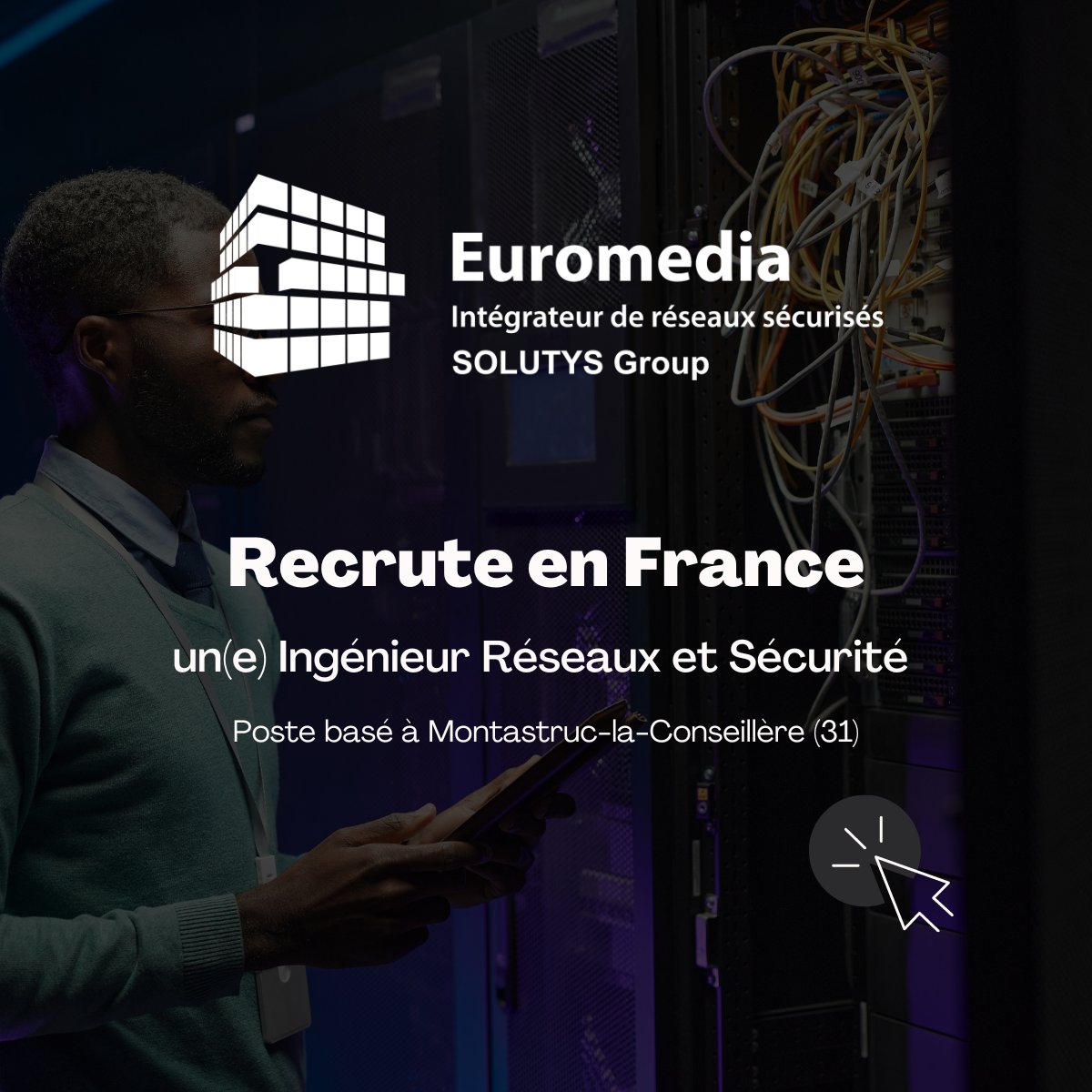 <a href="/EuromediaFr/">Euromedia</a> membre de <a href="/Solutys/">SOLUTYS Group</a> recrute un(e) Ingénieur Réseaux et Sécurité dans la région de #Toulouse 

Consultez l'annonce et candidatez ici : bit.ly/4ezUb5U

#offredemploi #job #IT