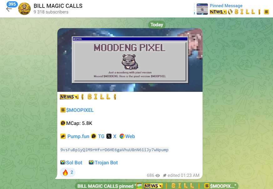moopixelonsol's tweet photo. We are start markiteng. Full your bag befor hard pushing.
https://t.co/P4rF2gjw9A
$moopixel #moopixel #sol $moodeng #moodeng https://t.co/6a6HyOJUjG