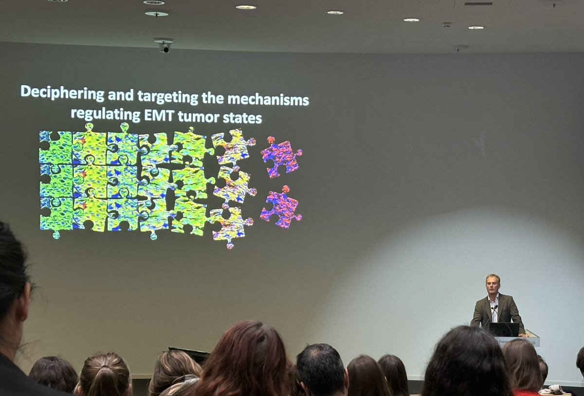 Marek Piprek (@piprekmarek) on Twitter photo Great talk by <a href="/CedricBlanpain/">Cedric Blanpain</a> on EMT! 🧬 He used single-cell transcriptomics and scATAC-seq to reveal transcriptional regulation across different EMT states. Fascinating insights from a great mouse model! #EESMetastasis #EMT #CancerResearch #SingleCellBiology Great talk by <a href="/CedricBlanpain/">Cedric Blanpain</a> on EMT! 🧬 He used single-cell transcriptomics and scATAC-seq to reveal transcriptional regulation across different EMT states. Fascinating insights from a great mouse model! #EESMetastasis #EMT #CancerResearch #SingleCellBiology