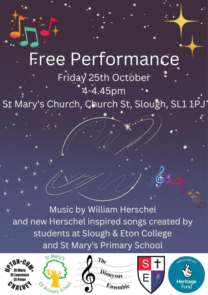 TDEDionysus's tweet photo. Bringing #flute #trombone &amp; #viola to #Slough's schools today, lots of budding composers creating songs all about #WilliamHerschel ✨️🎻🎶🔭

Come along to see what they've composed on Oct 25!

#LiveMusic
#MusicForAll
#MusicInSchools https://t.co/VM6BBGvv17