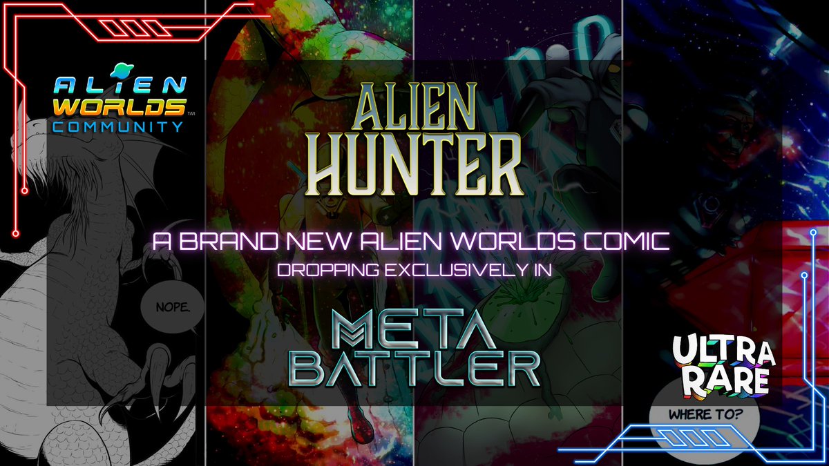 Alien Worlds Official (@alienworlds) on Twitter photo 📢 Join us on Twitch today at 5pm UTC for an exciting session with <a href="/ultrararejohn/">Ultra Rare John</a> and <a href="/UltraRareRichie/">Richie</a> from <a href="/UltraRareUK/">Ultra Rare Collectibles</a>! 🌟
They’ll be joining host <a href="/StreamingArtWAX/">xXanderC</a> for an in-depth look at Meta Battler and the brand-new #AlienWorlds-themed comic, Alien Hunter.
📍 Join Here: 📢 Join us on Twitch today at 5pm UTC for an exciting session with <a href="/ultrararejohn/">Ultra Rare John</a> and <a href="/UltraRareRichie/">Richie</a> from <a href="/UltraRareUK/">Ultra Rare Collectibles</a>! 🌟
They’ll be joining host <a href="/StreamingArtWAX/">xXanderC</a> for an in-depth look at Meta Battler and the brand-new #AlienWorlds-themed comic, Alien Hunter.
📍 Join Here: