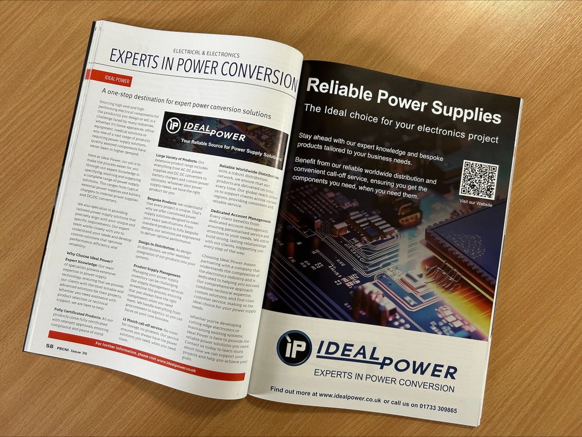 IdealPowerltd's tweet photo. 📰 Exciting News! 📰

We’re thrilled to share that our double-page spread is now in print! 🎉

It’s packed with everything you need to know about Ideal Power.🔋⚡

Don’t miss it, visit the link below to read the online version!👀
https://t.co/9XSfFab5zQ https://t.co/ahxW1kVXU9