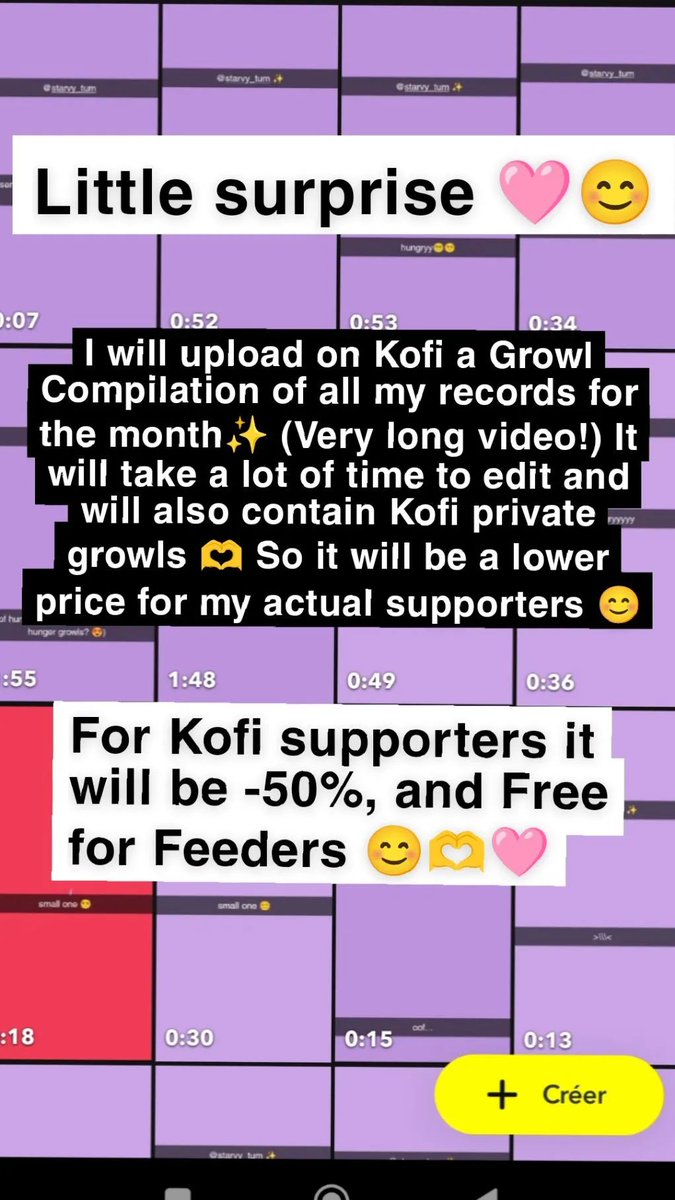 Monthly Compilations coming soon on my Kofi 😊🫶✨

#hunger  #tummygrowls #growls #growling #stomach #hungry #feeding #feedme  #growlingtummy #digestion #digestiongrowls  #tummyasmr #asmrsounds #asmrvideo #asmrtiktoks #asmrfood   #belly #bellysounds #bellygrowling #bellygrowl