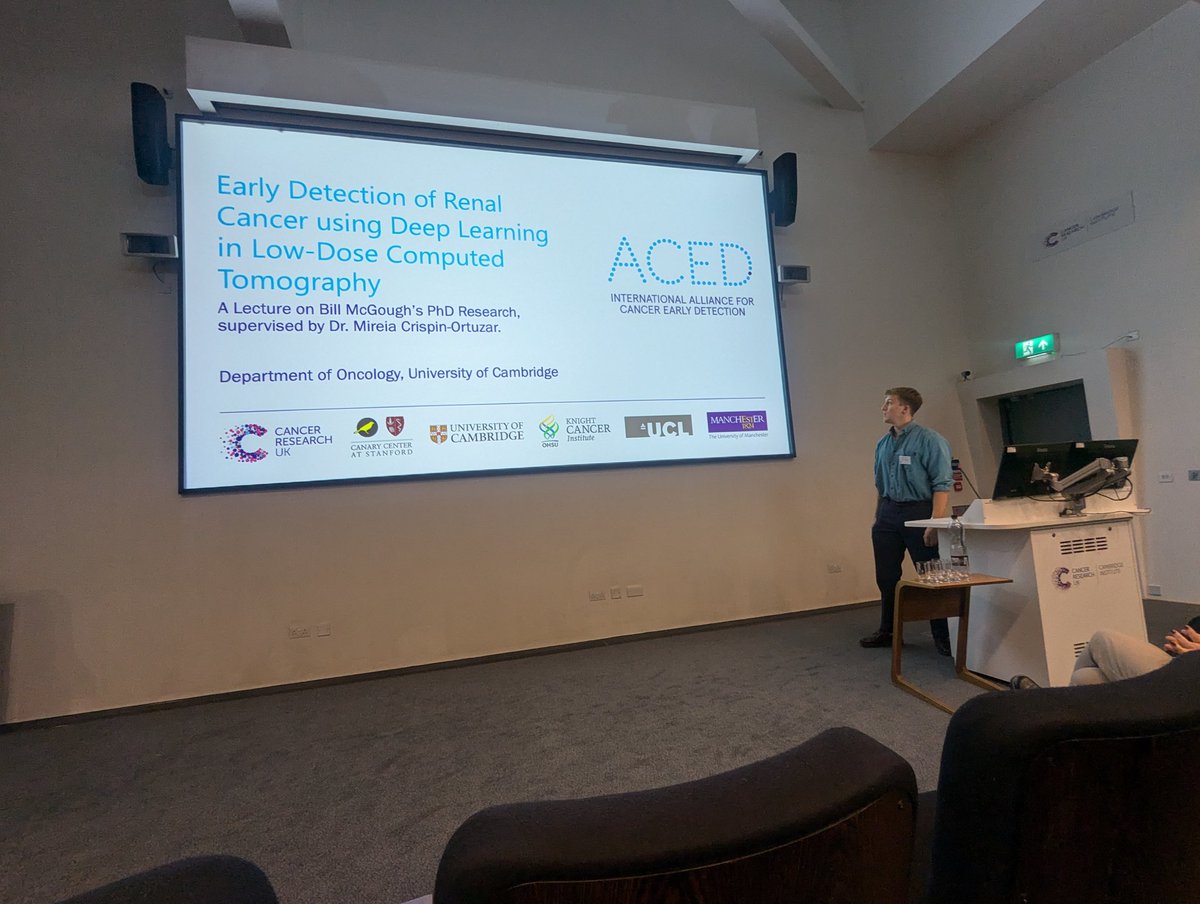 EarlyCancerCam's tweet image. Always a really popular section of our event - today we heard three excellent talks from early career researchers @__AFonseca @GiovannaMantica and @williammcgough explaining their work.
#ECSymposium2024