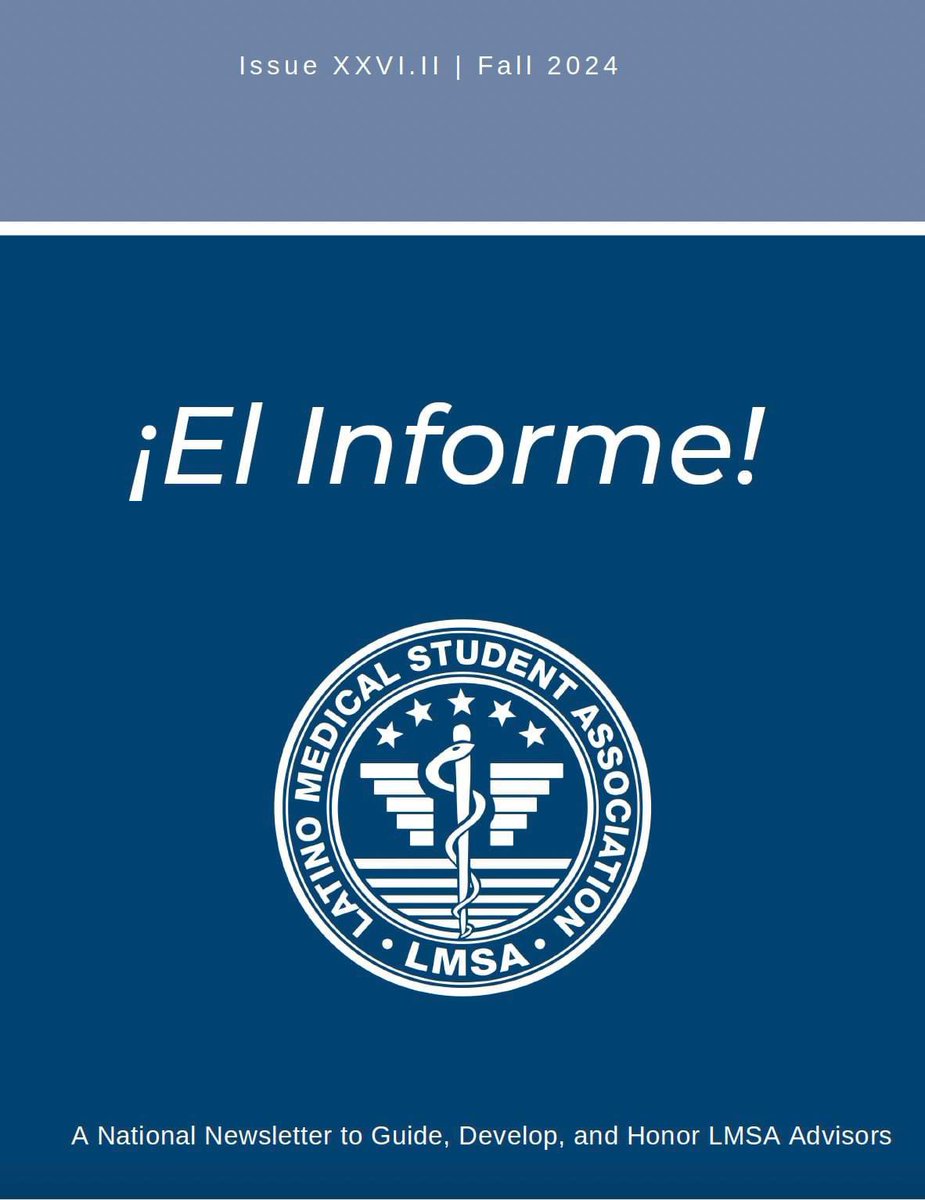 BNGAP_JPS's tweet image. As we celebrate National Latina/o/x/e Physician Day check out EL Informe! A National Newsletter to Guide, Develop and Honor LMSA Advisors - drive.google.com/file/d/1DSJYpP…