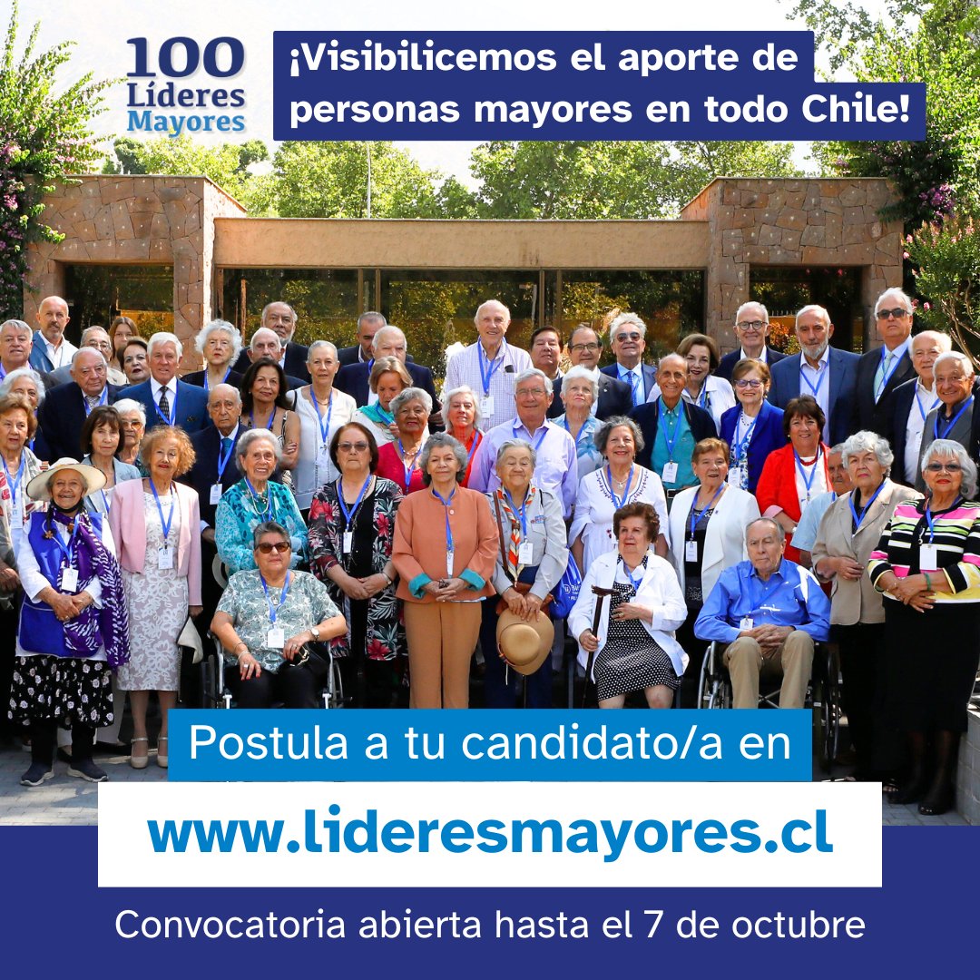 ConectaMayor's tweet photo. Hoy, en el Día Internacional de las Personas Mayores, desde Conecta Mayor UC reconocemos a las personas mayores porque nos inspiran a resignificar la vejez y a generar un verdadero cambio cultural.
https://t.co/TxSgszSQmw
#DíaDeLasPersonasMayores #LíderesMayores #ConectaMayor https://t.co/F0kCdjoy27