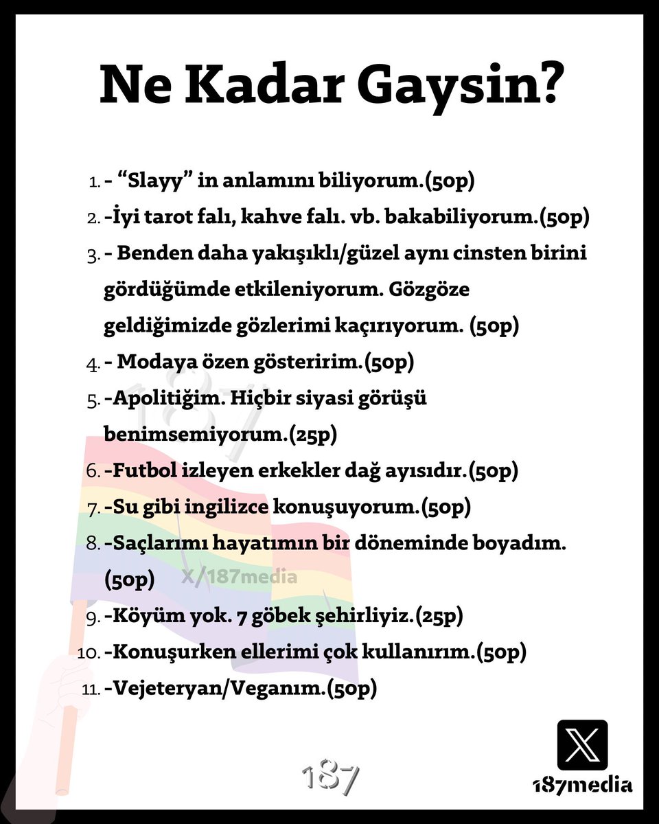 187Media's tweet photo. Ne kadar gaysin? (?/500) https://t.co/86REnzqzJa