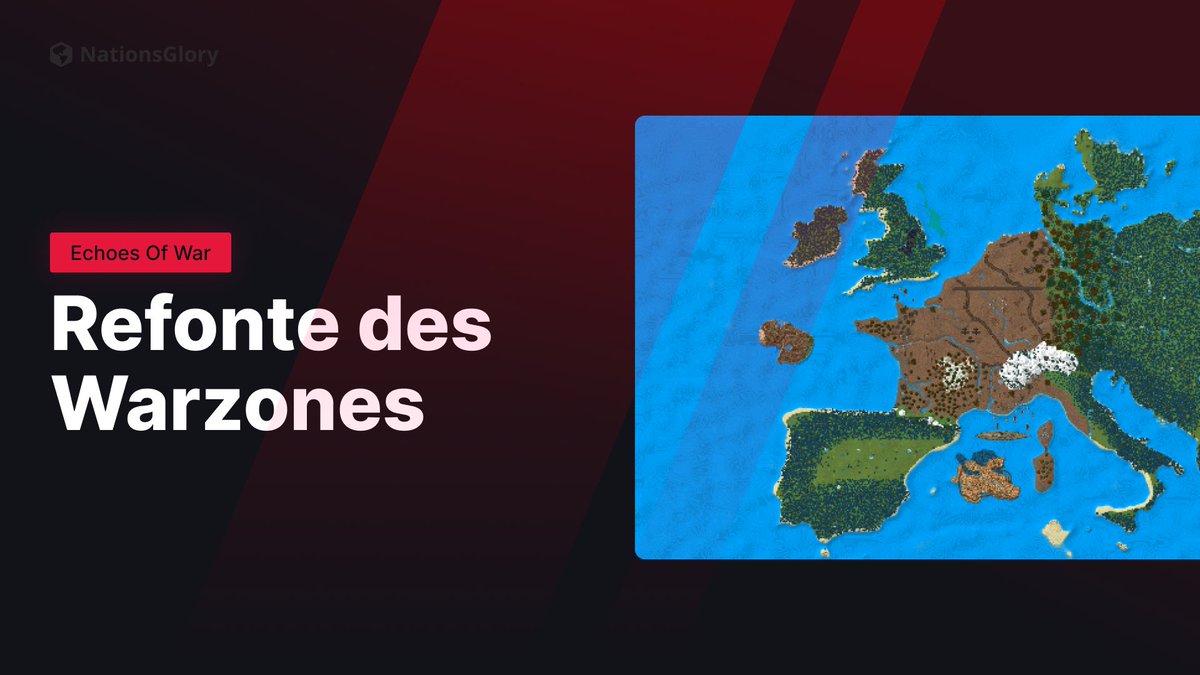 🔥 Dans la mise à jour Echoes of War, les Warzones ont été complètement repensées ! 🌍

- Fusion des warzones sur une seule carte
- Améliorations des colis et affichages en jeu