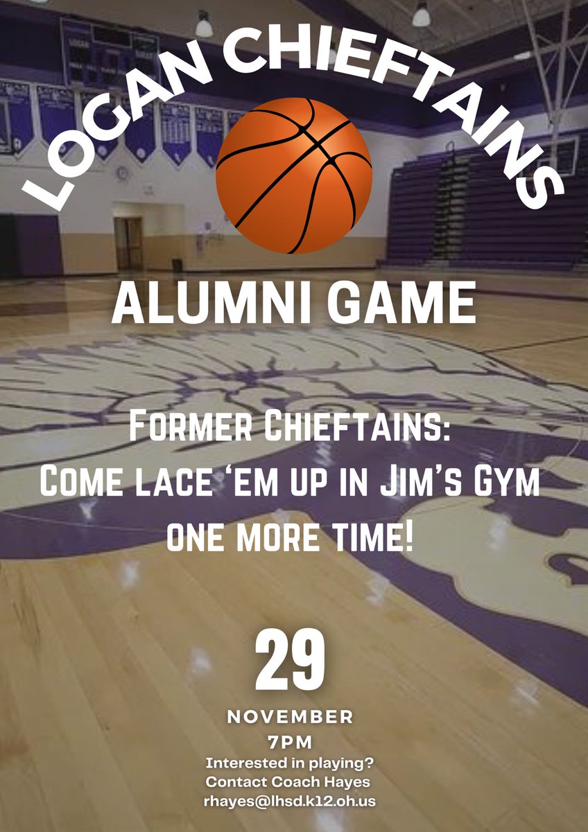 Interested? DM us or email Coach Hayes at rhayes@lhsd.k12oh.us

Game is scheduled pending interest and players! 

Let’s build a bridge from the tradition of the past to our current players!