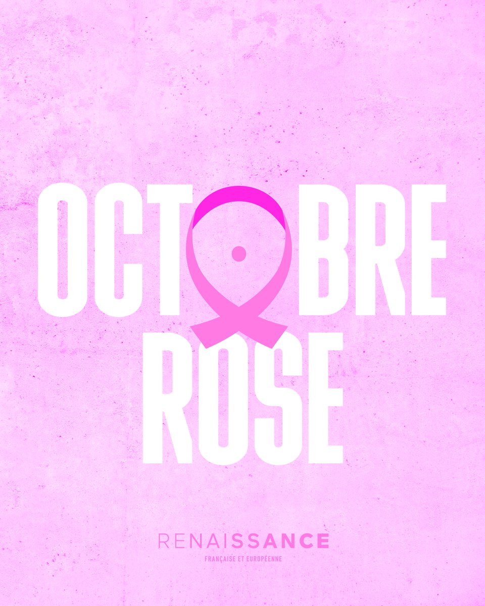 Renaissance's tweet photo. Aujourd'hui démarre le mois #OctobreRose dédié à la lutte contre le cancer du sein.

👉 1 femme sur 8 sera touchée par le cancer du sein au cours de sa vie.

👉 Le dépistage précoce augmente les chances de survie à 87 %, alors n’attendez plus ! https://t.co/oyYbM19pCf