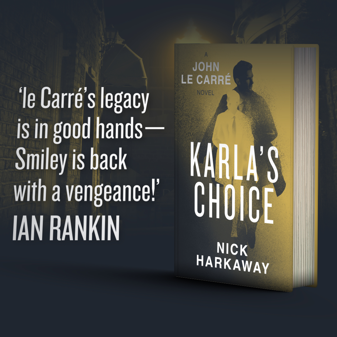 RealJohnleCarre's tweet photo. Ian Rankin (@Beathhigh ): 'le Carré's legacy is in good hands - Smiley is back with a vengeance!' 

Karla's Choice publishes in the US on Tuesday and in the UK next Thursday! 

Pre-order a copy today from your local bookstore and you can start reading as soon as it publishes. https://t.co/sZ03VXNAwa