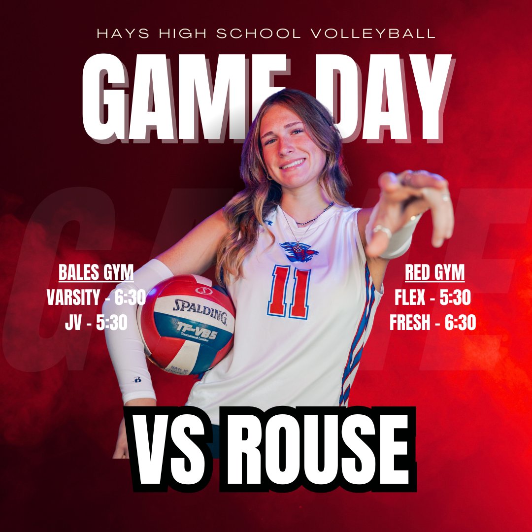GAME DAY BEST DAY!

🏐 vs Rouse
🕡 6:30pm
📍 Bales Gym