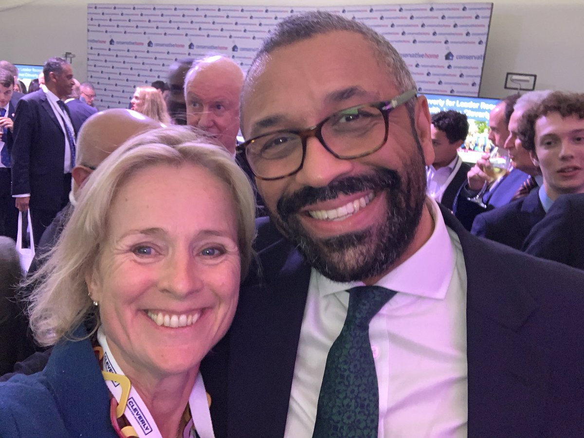 vickyford's tweet photo. Came to #CPC2024 intending to stay neutral.   Listened to all 4 candidates.   Blown away by this man.   

Ovation in the hall, memories of 2005 conference.  

Good luck @JamesCleverly.  Looking forward to the chance  to vote for you. https://t.co/blYLxeVa8c