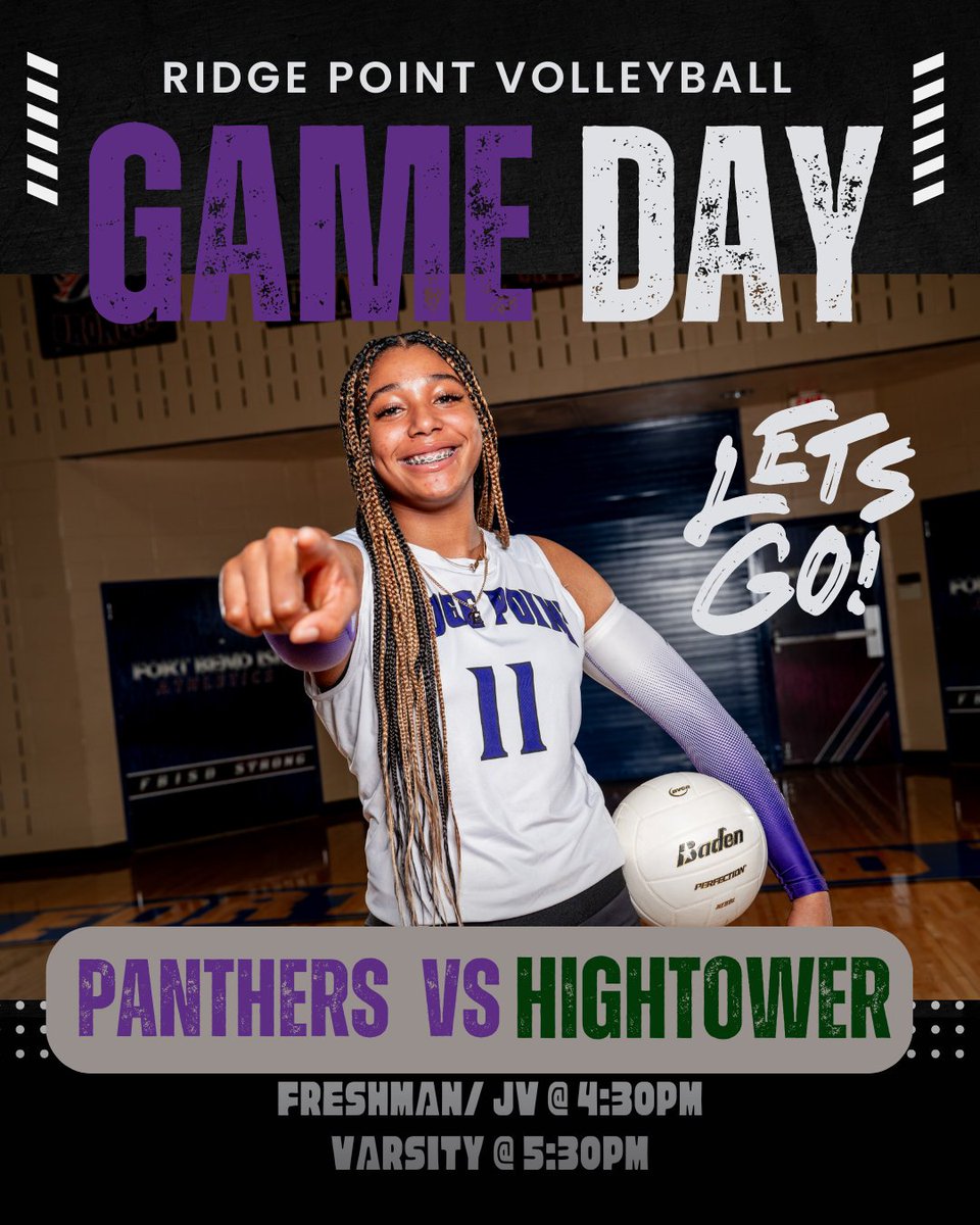 🏐GAME DAY ALERT 🏐
🚨 Panthers are on the road against Hightower HS! Grab a friend and let’s PACK the gym!
Bring the energy, bring the noise!!!
Let’s go, Panthers!
#PantherPride #OneForAll