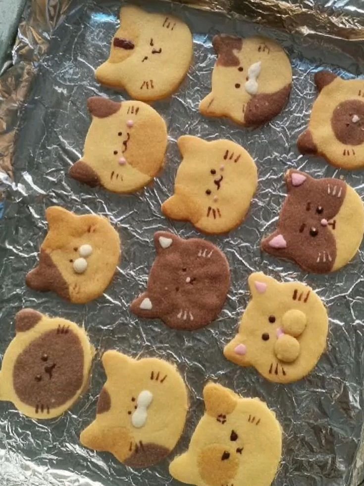 daily_dolce's tweet photo. Cat cookies https://t.co/Chy4qrurhB