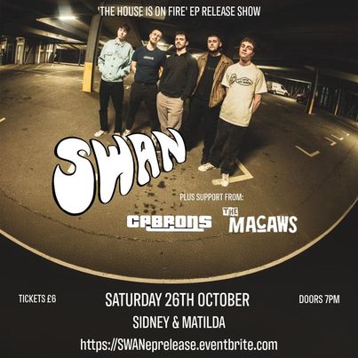 ♥️GIG NEWS♥️

<a href="/SWAN_BANDUK/">SWAN</a> Live at <a href="/sidneymatilda/">sidneyandmatilda</a> on 26th October. 

eventbrite.com/e/swan-the-hou…