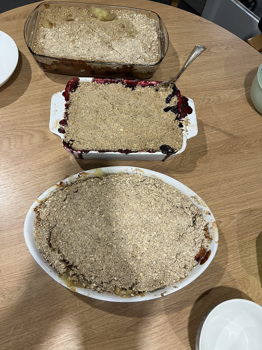 Tweedsmuir #MuirLiving residents enjoying a crumble baking session after I went scrumping in my daughters little orchard damson and apple and apple sultana and cinnamon crumbles ready to freeze for Friday’s lunch club pud…. A united effort <a href="/MuirGroupHA/">Muir Group Housing Association</a>