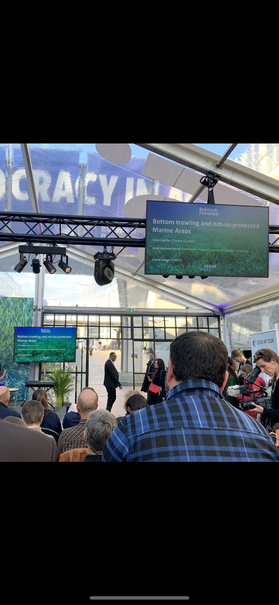 Super interesting event on Rethinking Fisheries at Brussels Ocean Week - special focus on the need to rethink bottom trawling in MPAs <a href="/TBTCoalition/">Transform Bottom Trawling Coalition</a> #TransfromBottomTrawling