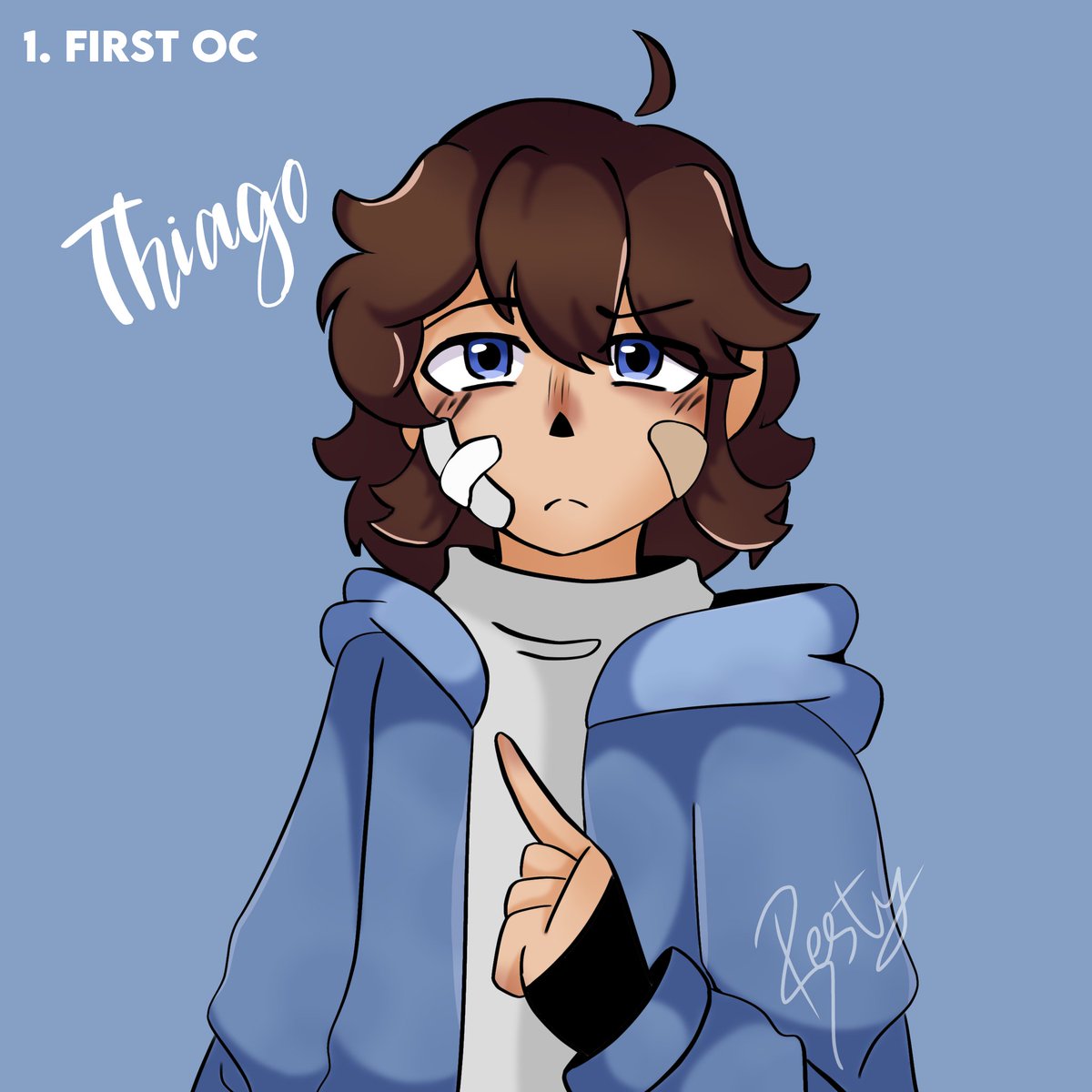 Restyy_wu's tweet photo. • Realmente no es mi mejor dibujo (lo hice apurada), pero con algo debía comenzar. 🫂
Día 1: Primer Oc/First Oc
#Inktober #inktobertale2024 #October1 #Oc #Resty #originalcharacterart #digitalart https://t.co/SekxIOHJJ0