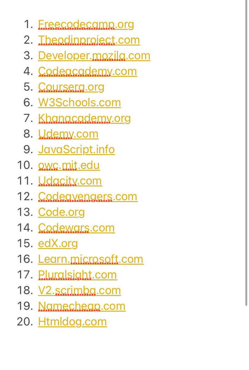 degenBRO__'s tweet image. Free sites to learn web development for free and their respective links