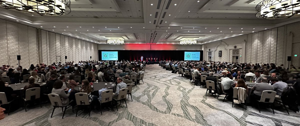 Packed house for Quest JDE InFocus 2024 conference.  Let’s Go!!! #InFocus24