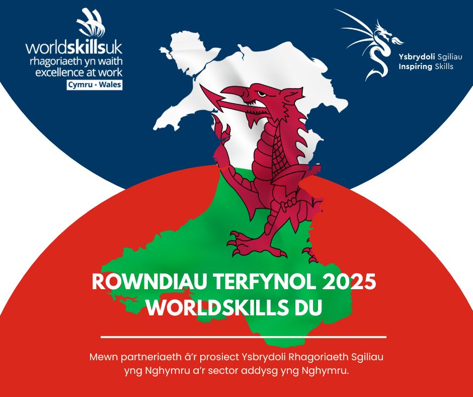 Inspiring Skills (@iseinwales) on Twitter photo Rydym wrth ein bodd i groesawu Rowndiau Terfynol Cenedlaethol <a href="/worldskillsuk/">WorldSkills UK</a> i Gymru yn 2025!
Gan weithio mewn partneriaeth â <a href="/worldskillsuk/">WorldSkills UK</a> a <a href="/WGEconomy/">Llywodraeth Cymru Economi</a> byddwn yn arddangos ac yn dathlu sgiliau technegol ar dir cartref.
Mwy o wybodaeth ar gael yn: inspiringskills.gov.wales/news Rydym wrth ein bodd i groesawu Rowndiau Terfynol Cenedlaethol <a href="/worldskillsuk/">WorldSkills UK</a> i Gymru yn 2025!
Gan weithio mewn partneriaeth â <a href="/worldskillsuk/">WorldSkills UK</a> a <a href="/WGEconomy/">Llywodraeth Cymru Economi</a> byddwn yn arddangos ac yn dathlu sgiliau technegol ar dir cartref.
Mwy o wybodaeth ar gael yn: inspiringskills.gov.wales/news