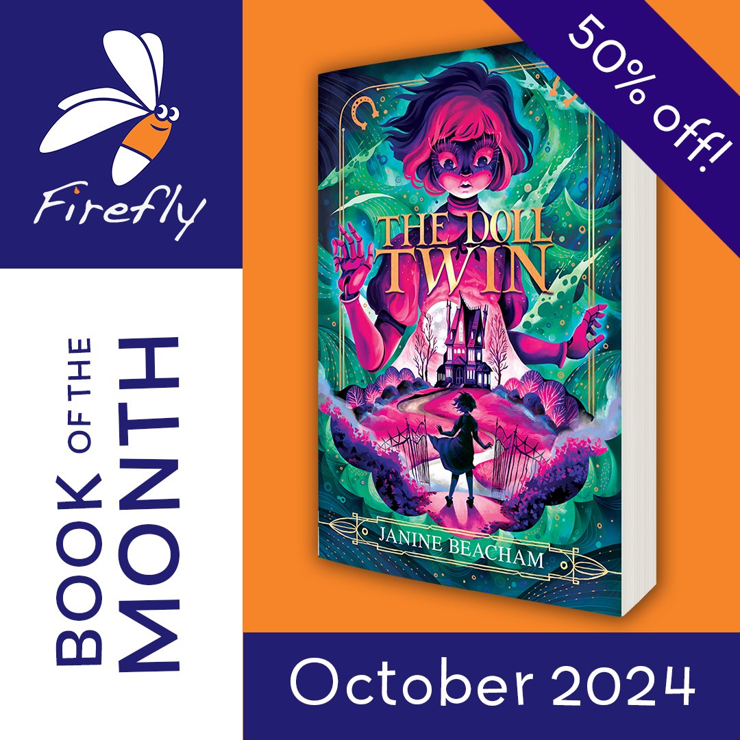 Firefly Press (@fireflypress) on Twitter photo ✨️OCTOBER BOOK OF THE MONTH✨️
#TheDollTwin by <a href="/BeachamJanine/">Janine Beacham</a> is just £3.99 this month at fireflypress.co.uk
This atmospheric seaside tale will have you shuddering at every creaky floorboard and hungry to solve the creepy mystery as the plot builds to a dark twist. ✨️OCTOBER BOOK OF THE MONTH✨️
#TheDollTwin by <a href="/BeachamJanine/">Janine Beacham</a> is just £3.99 this month at fireflypress.co.uk
This atmospheric seaside tale will have you shuddering at every creaky floorboard and hungry to solve the creepy mystery as the plot builds to a dark twist.