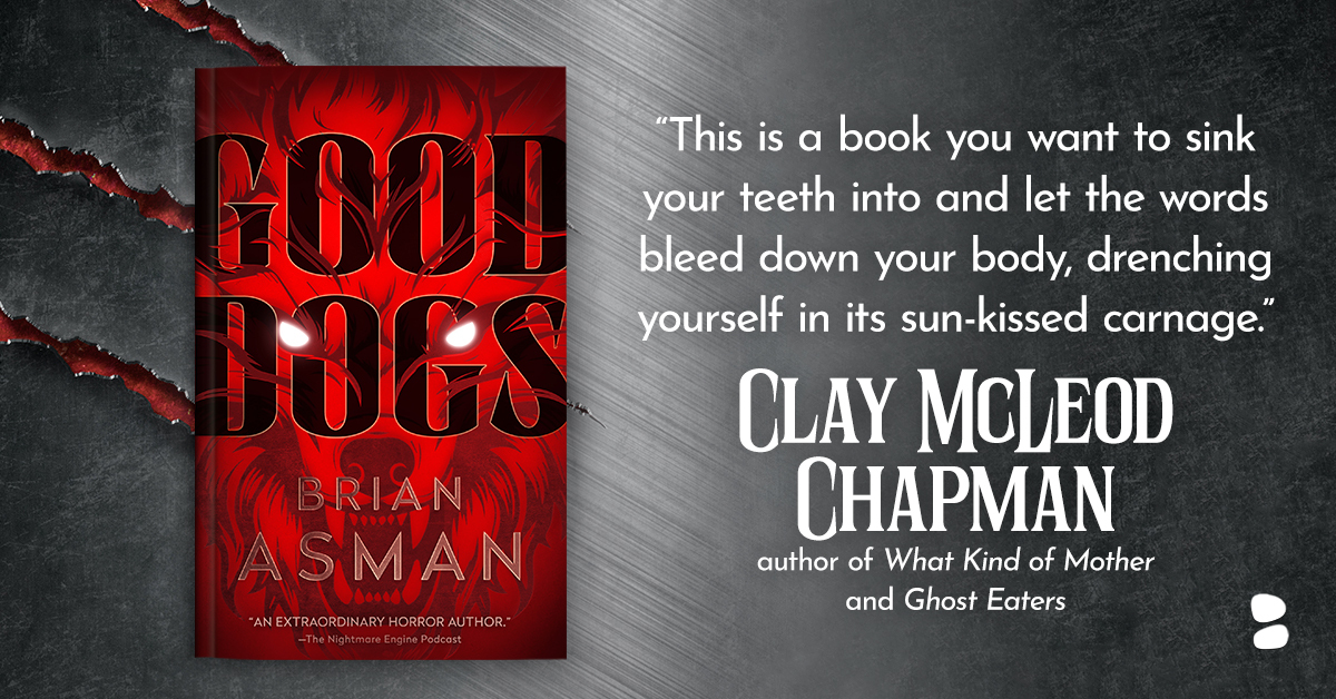 Today is PUB DAY for GOOD DOGS, my debut novel, out now in audio, paperback and ebook from <a href="/BlackstoneAudio/">Blackstone Publishing</a>. If you like werewolves, slashers, creepy ghost towns, and found family narratives, you'll love this!

Get yours today wherever books are sold!