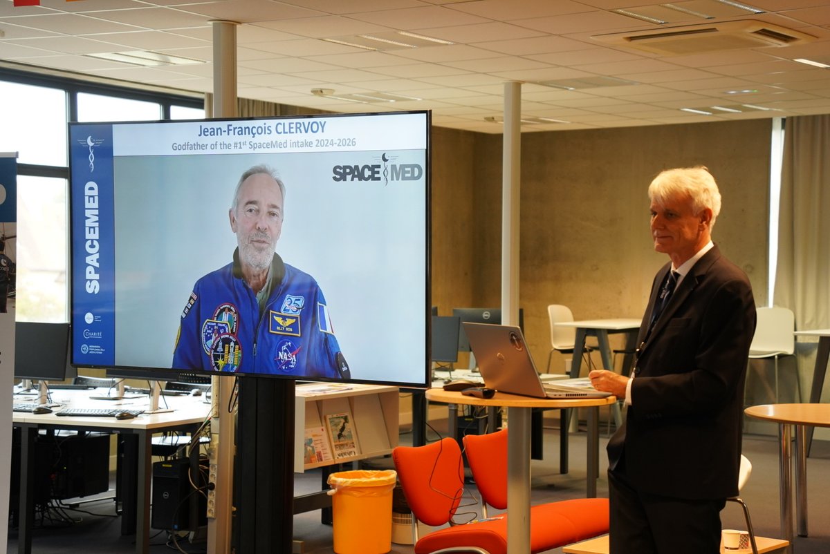 L'<a href="/Universite_Caen/">Université de Caen Normandie</a> a accueilli la toute 1ère promotion du master Erasmus Mundus SpaceMed, une formation d'excellence portant sur les effets des environnements extrêmes et des vols spatiaux sur les êtres humains. 🚀 
En partenariat avec <a href="/HumboldtUni/">Humboldt-Universität zu Berlin</a> et Jozef Stefan Institute.