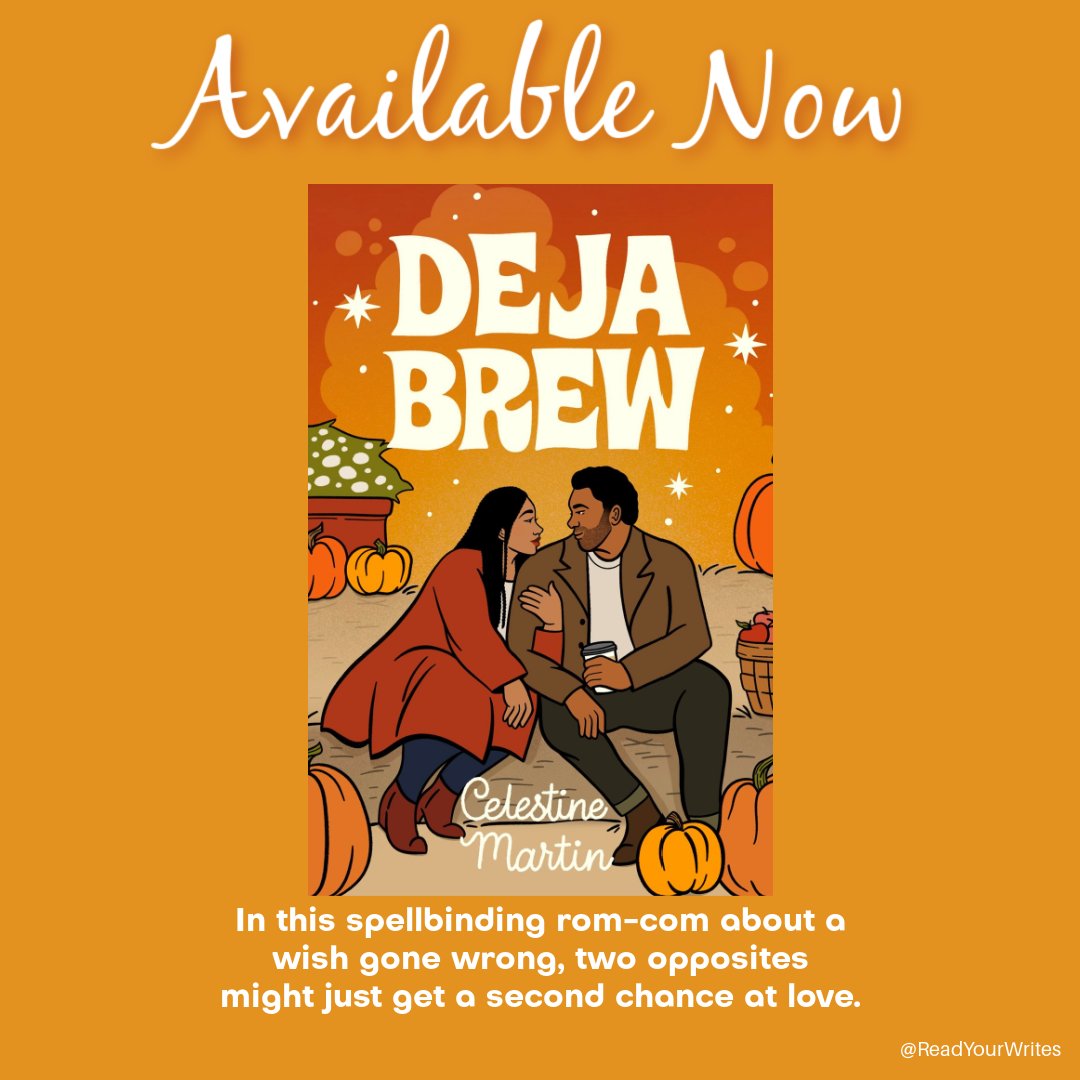 ReadYourWrites's tweet photo. 🎃Happy book birthday to Celestine Martin and DEJA BREW! 🎃 https://t.co/C4Akuu1PJx
#NewRelease #SecretCrush #Witches #Magician #SecondChance #DejaBrew #ElementalLove #ReadForeverPub #amreading @jellybeanrae @readforeverpub https://t.co/8yFSdu0bEN