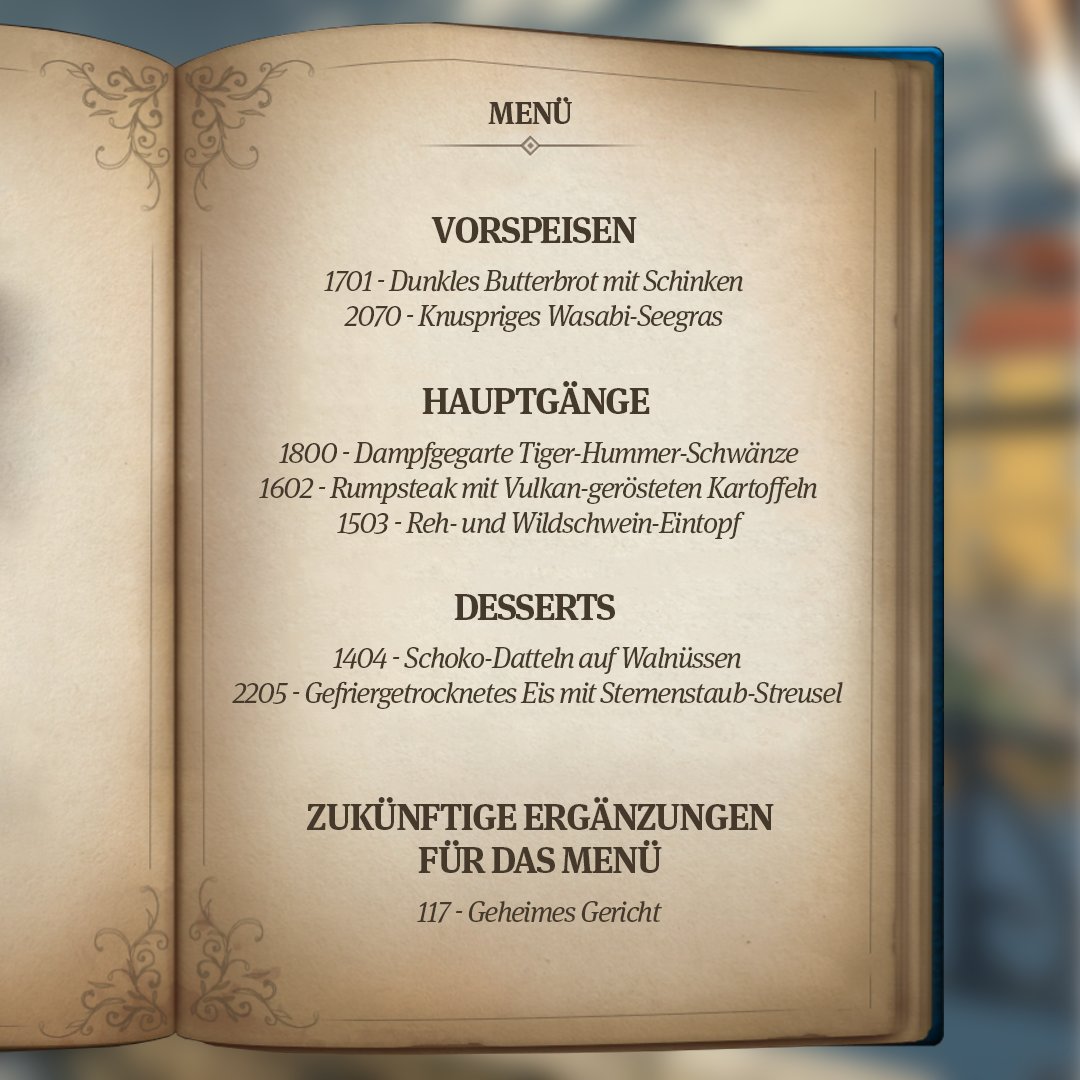 Anno und Essen gehen Hand-in-Hand.
Inspiriert von einem Post von 🍕 slavsetup 🍕 auf Reddit, haben wir uns an einem offiziellen Anno-Menü versucht!

Was meint ihr, sollte Gericht Nummer 117 sein?
