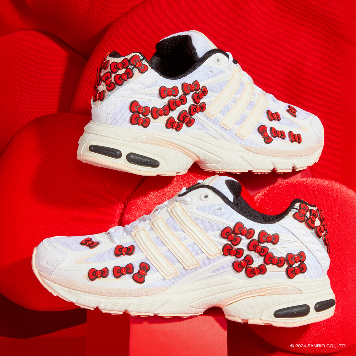 hellokitty's tweet photo. Step into Hello Kitty 50th Anniversary celebrations with @adidas ❤️🎀 Shop the supercute collection now: https://t.co/GLB0hrMgL8 https://t.co/YRzZZAPUJx