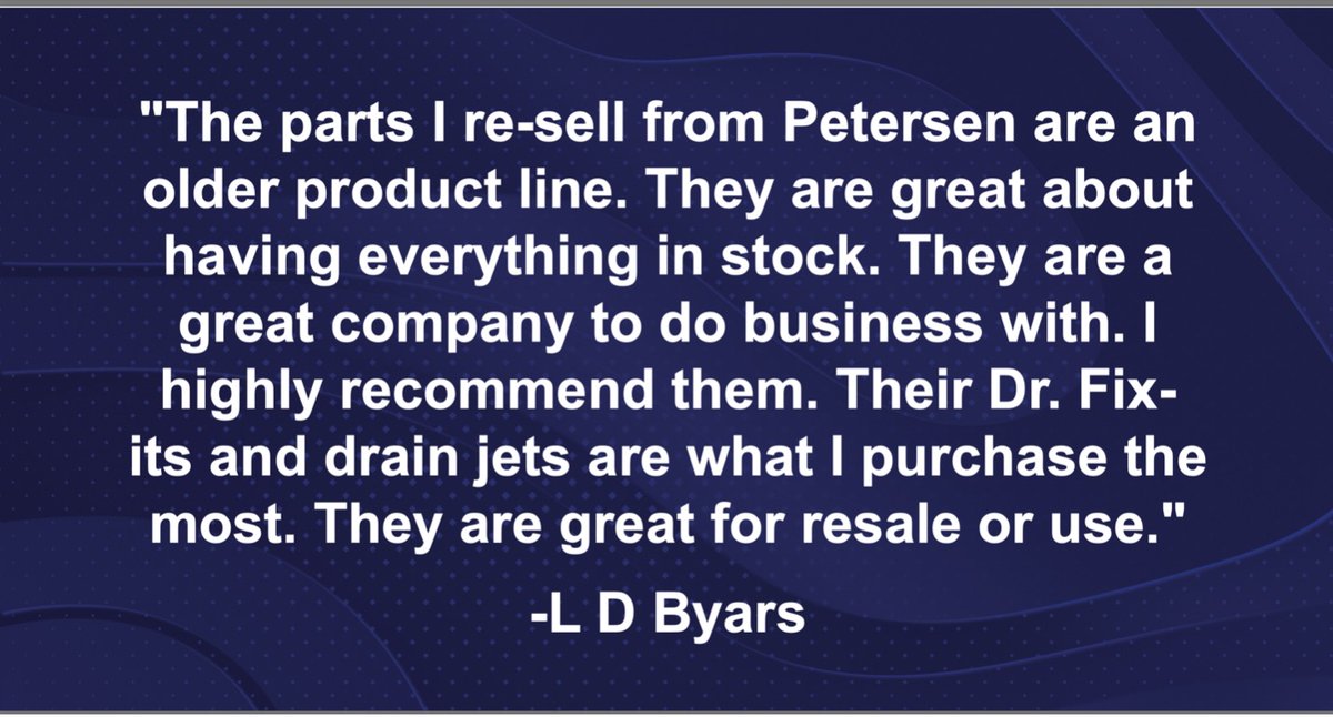 PetersenPlugs's tweet photo. Our goal is to help you grow your business and be more successful. When you do well, we do well. Here's what one customer had to say about working with us: 

Click the link below for more verified Petersen reviews!
https://t.co/FBNqFrhOWB https://t.co/5A6atujBbd