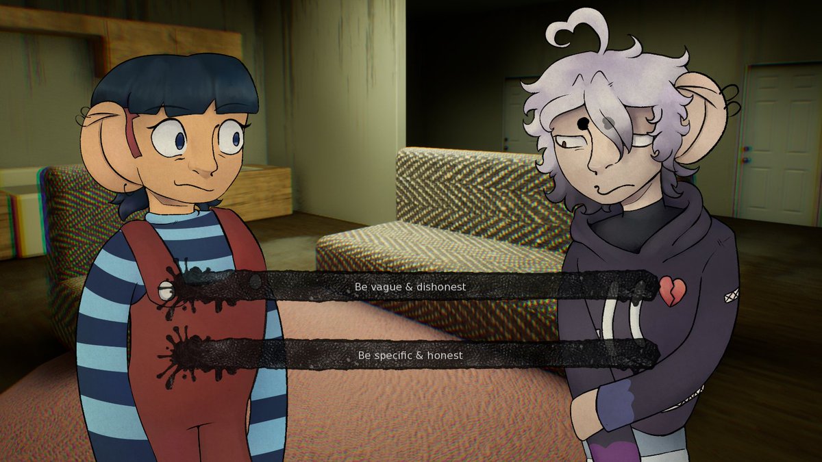 NorbezJones's tweet photo. The project I lead for #SpooktoberVNJam is out and available to play!
Cliff needs help before the monster gets out.  When an old friend comes back into his life, will he be able to trust her, before the beast breaks free?
Link to play in the replies!
#visualnovel #vnlink https://t.co/WllbCCMvsD
