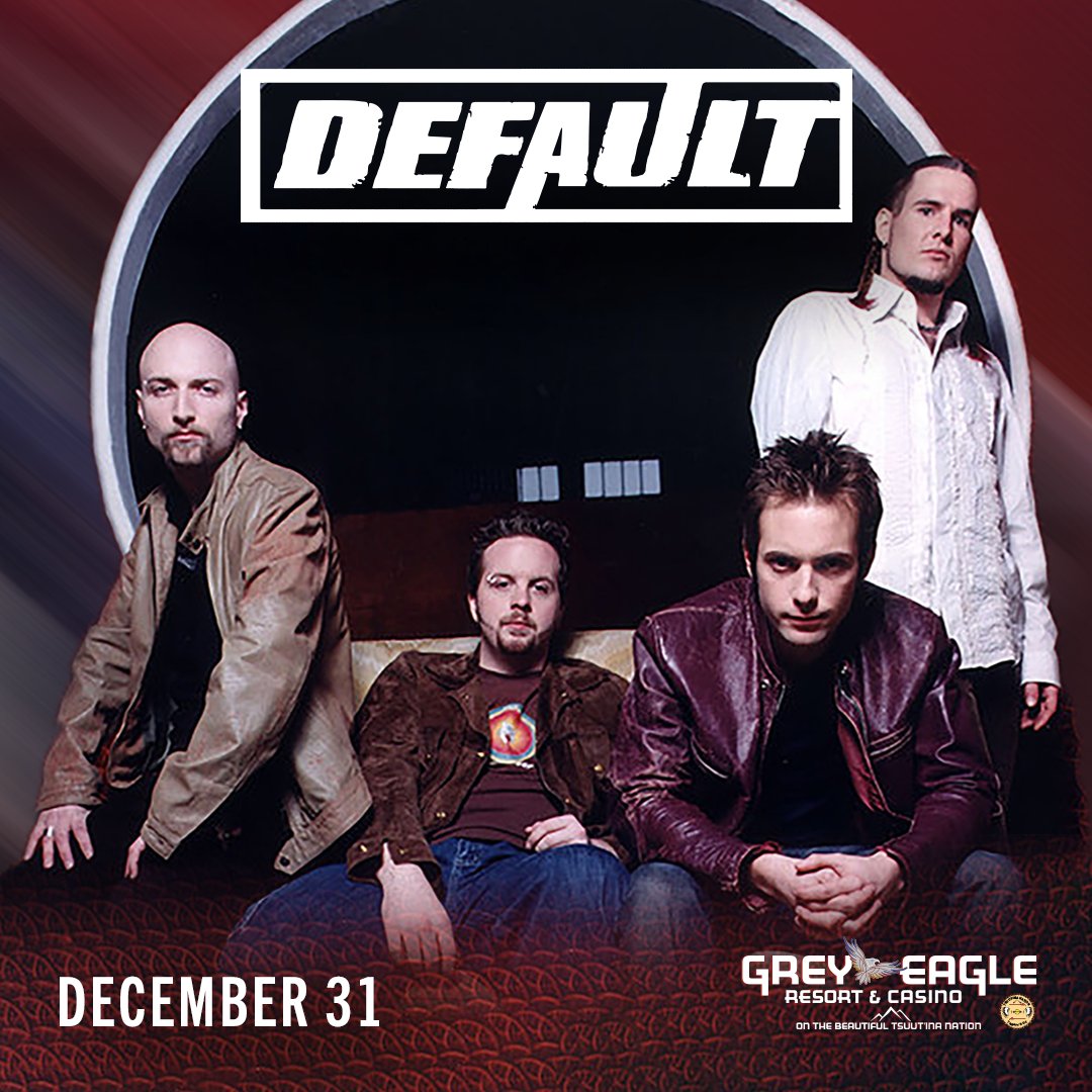 Grey Eagle Resort & Casino (@greyeagleresort) on Twitter photo π£ JUST ANNOUNCED πΈ π
Ring in the new year with Default (Band), as they perform live Tuesday, December 31st at the Event Centre! Presale begins NOW, details below!
ποΈ Presale date & time: Tuesday, October 1st at 10 AM - 10 PM
π Presale code: ROCKNYE
π ticketmaster.ca/event/11006138β¦ π£ JUST ANNOUNCED πΈ π
Ring in the new year with Default (Band), as they perform live Tuesday, December 31st at the Event Centre! Presale begins NOW, details below!
ποΈ Presale date & time: Tuesday, October 1st at 10 AM - 10 PM
π Presale code: ROCKNYE
π ticketmaster.ca/event/11006138β¦