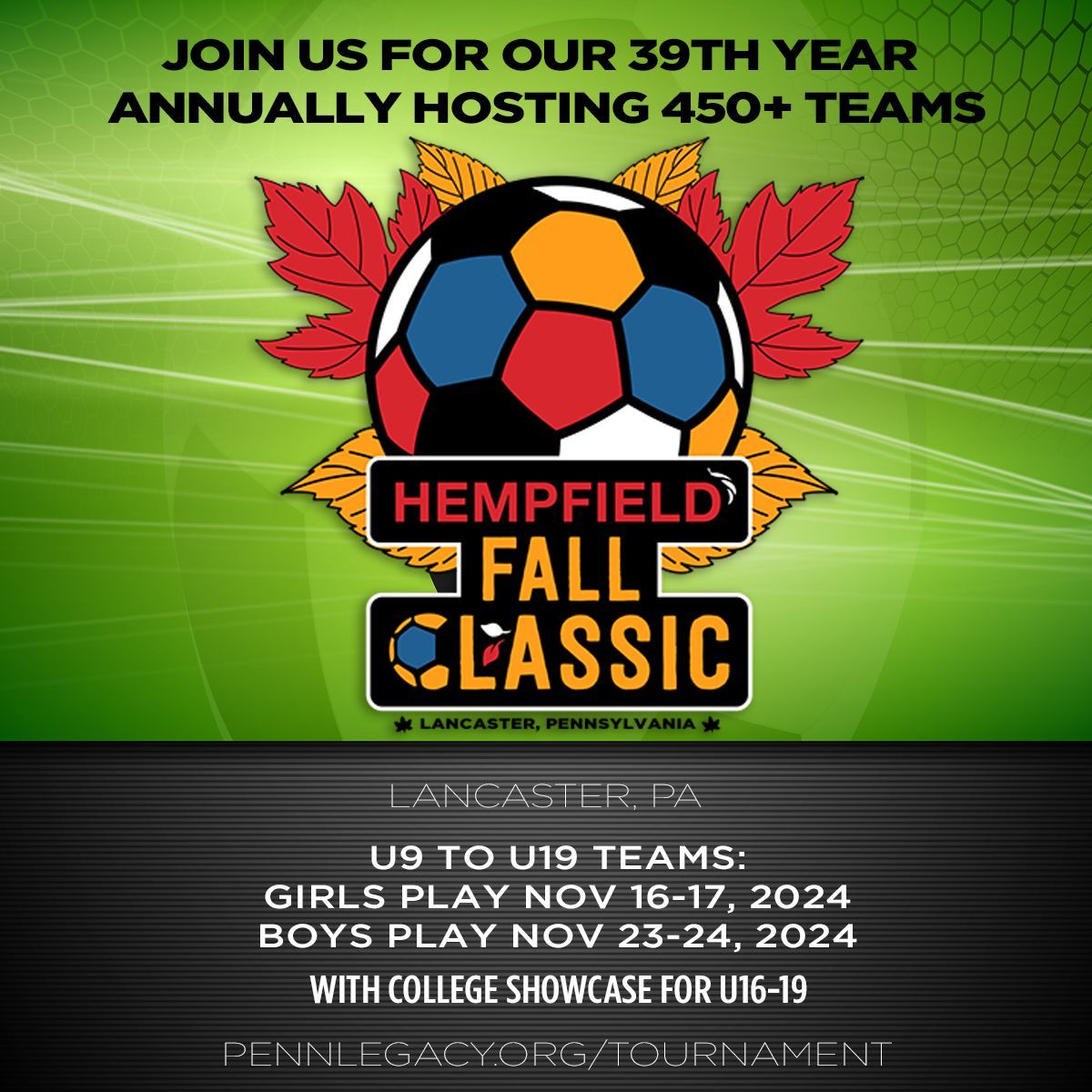 FallClassicNews's tweet photo. Join the competition! Apply Now!  U9-U19 teams with Showcase for U16-19   https://t.co/PpA7xqEB1K https://t.co/s7q8SP73hD