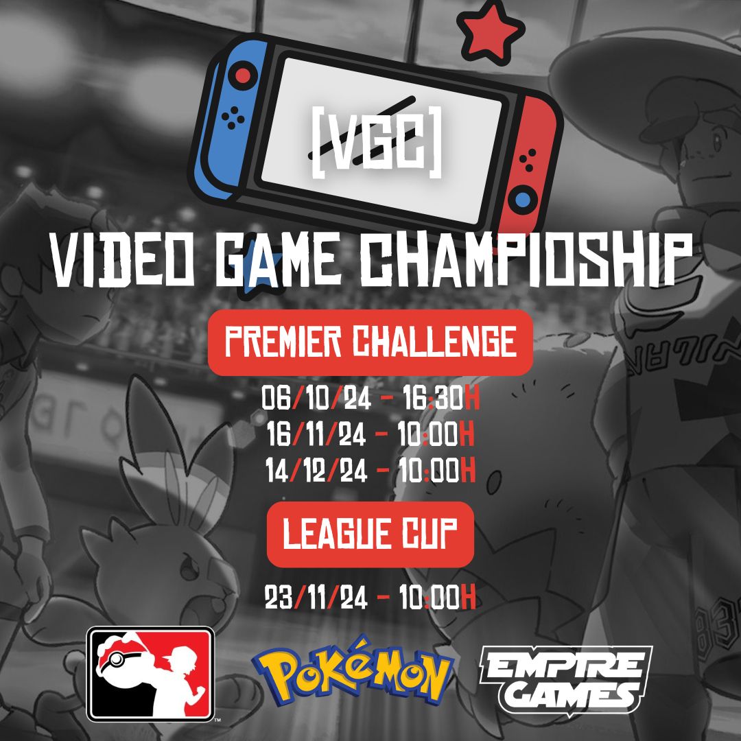 empiregames_sev's tweet photo. 🎮⭕ POKÉMON VGC: PRÓXIMOS TORNEOS

💲 Inscripción League Cup: 12€
💲 Inscripciones Premier Challenge: 6€

🛒 ¡No te quedes sin tu plaza! 👉 https://t.co/fkLyBzuIUK

#Pokemon #PokemonVGC #LeagueCup #PremierChallenge https://t.co/yMDzsUBWxA