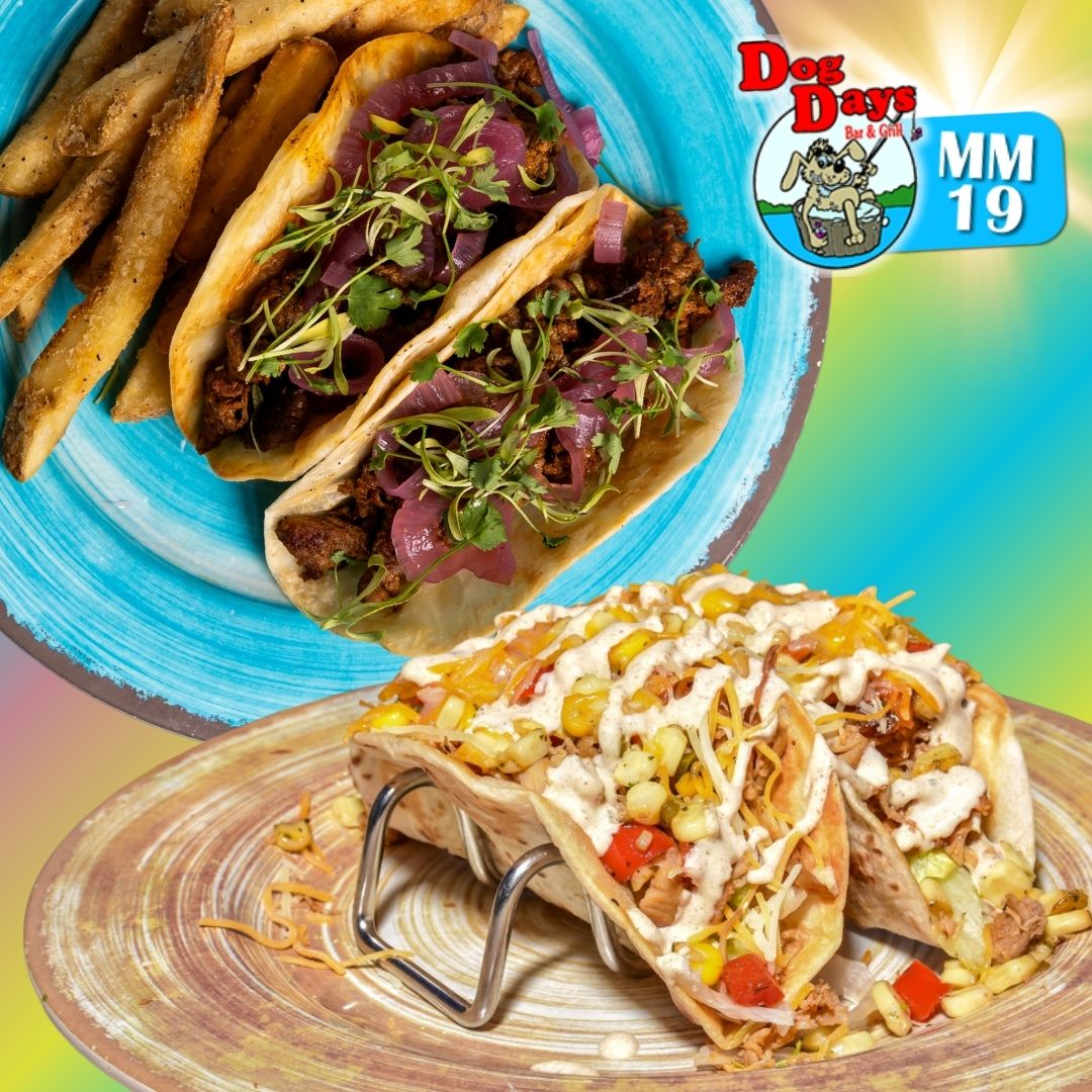 dogdays19's tweet photo. #MenuSpotlight: Dog Days' Tacos🌮
Each order comes with 2 tortillas stuffed to the brim with deliciousness!🥰 Choose from Beef, Chipotle Chicken, Birria Steak, Blackened Mahi, or Asian Shrimp.

#Tacos #WaterfrontRestaurantAndBar #LakeOfTheOzarks https://t.co/BzHE9gdjak