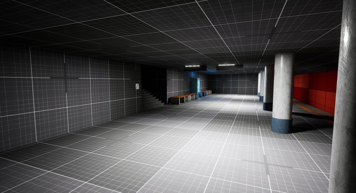 ShaneR_Dev's tweet photo. Happy #Blocktober I wanted to showcase some early stage blockouts I done for a project back just before August.

This blockout was designed for a competitive 3v3 shooter which included multiple approaching lanes and flanking routes. https://t.co/SJIwd9zFZy