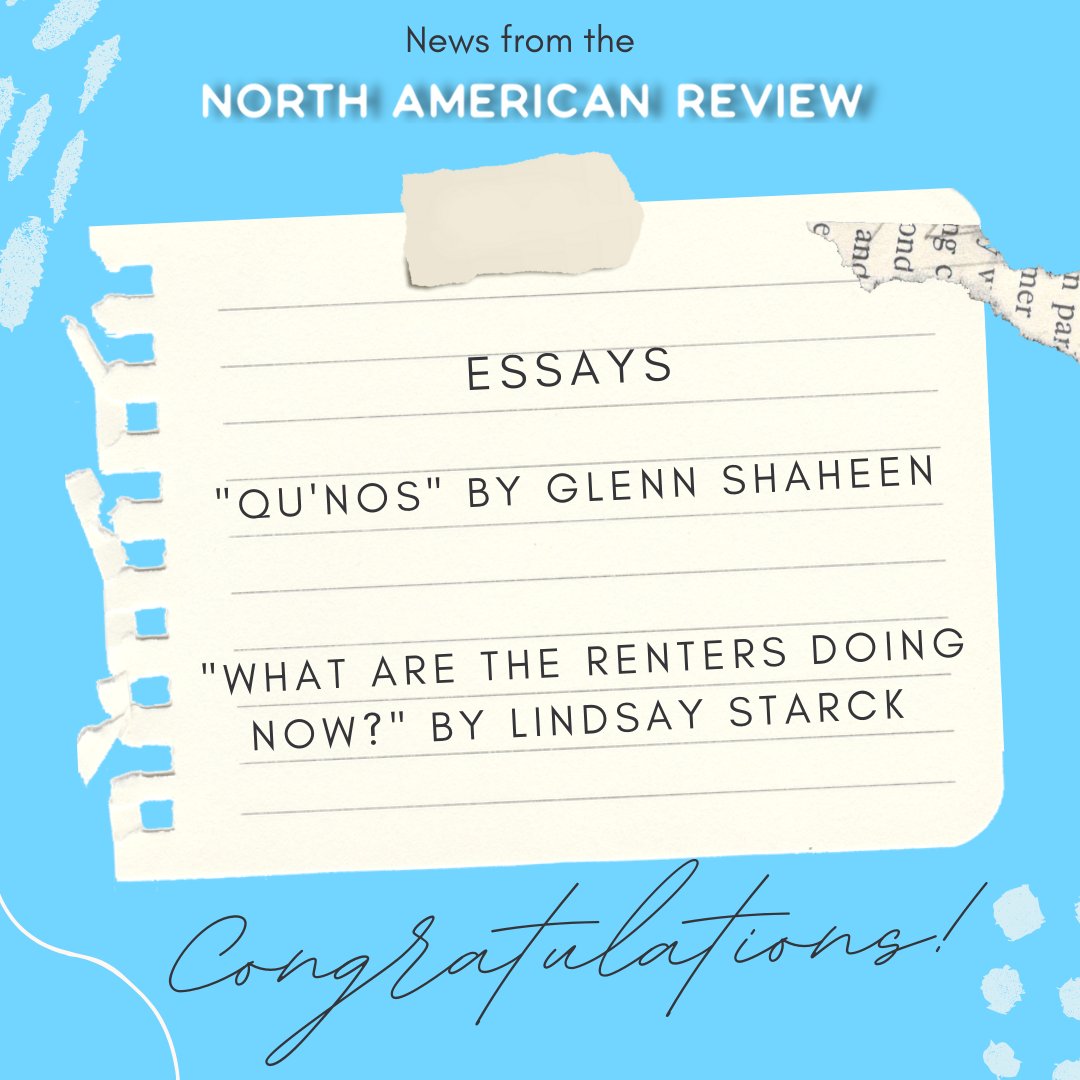 NorthAmerReview's tweet image. Congratulations to Mihaela Moscaliuc, Nathan Erwin, Gary Dop, Susannah Lee, Thea Matthews, Martín Espada, Glenn Shaheen, Lindsay Starck, Laura Leigh Morris, and James Morena for being our nominations for the 2025 Best of the Net Anthology! Read their work on Open Space!