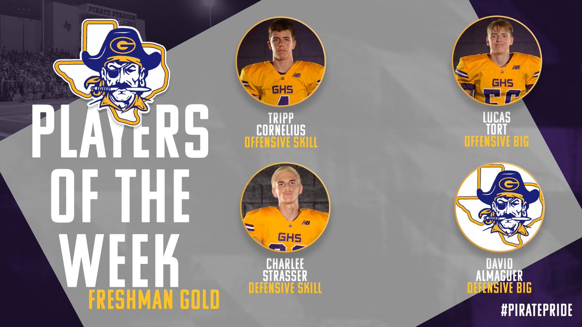 Congrats to these Pirates in Week 5 against Ryan!

#POTW #PiratePride🏴‍☠️