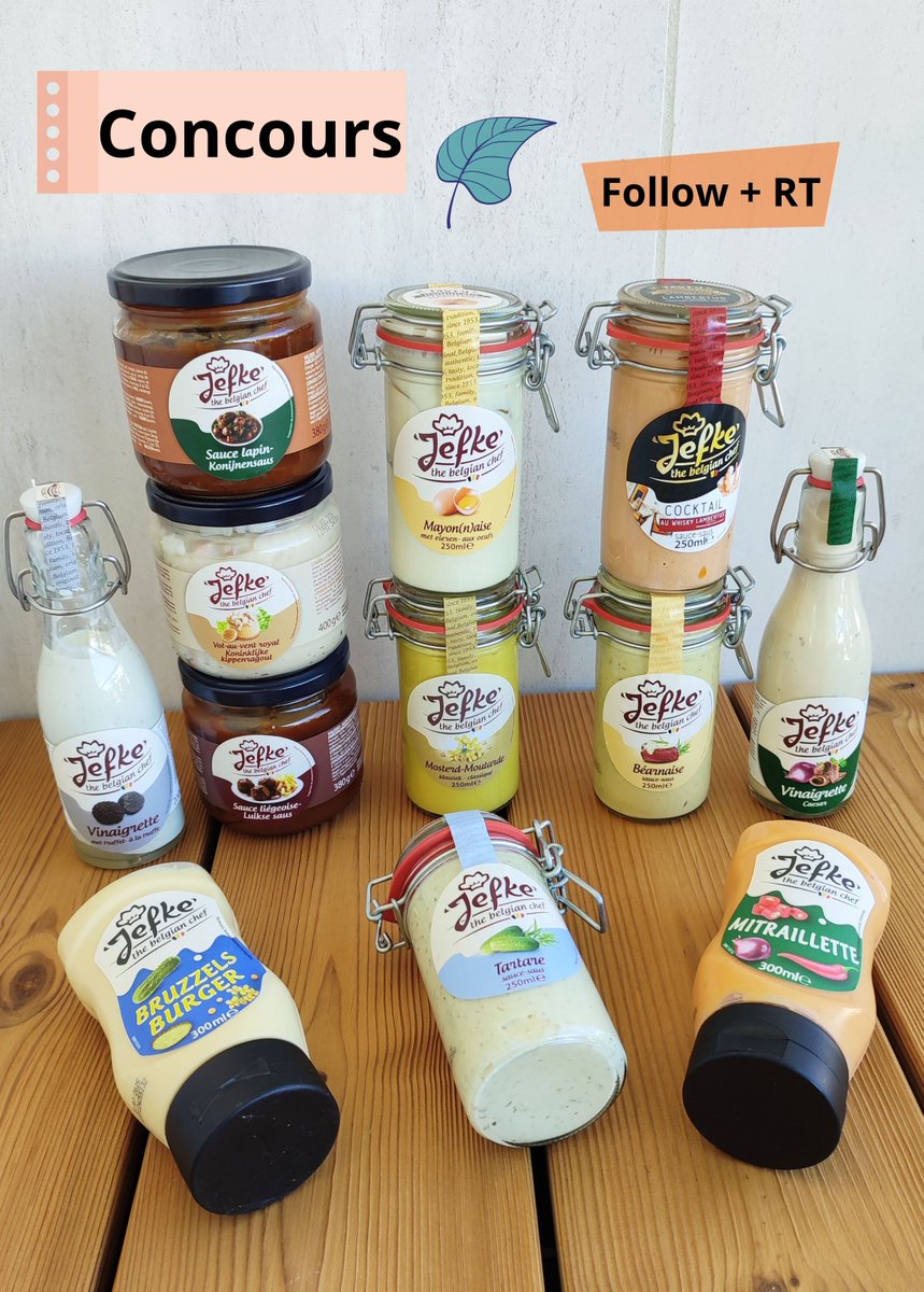 papillonmyosoti's tweet photo. #Concours : à la découverte des irrésistibles sauces belges #JefkeTheBelgianChef &amp; #MoutarderieBelge 🇧🇪 🍟🌭

Un sublime assortiment de produits gourmands est à remporter 🫙

➡️ Follow @papillonmyosoti + RT

TAS le 08/10/2024

#bonplan #jeuconcours #concourstwitter #Belgique https://t.co/ihLDYZjnHH