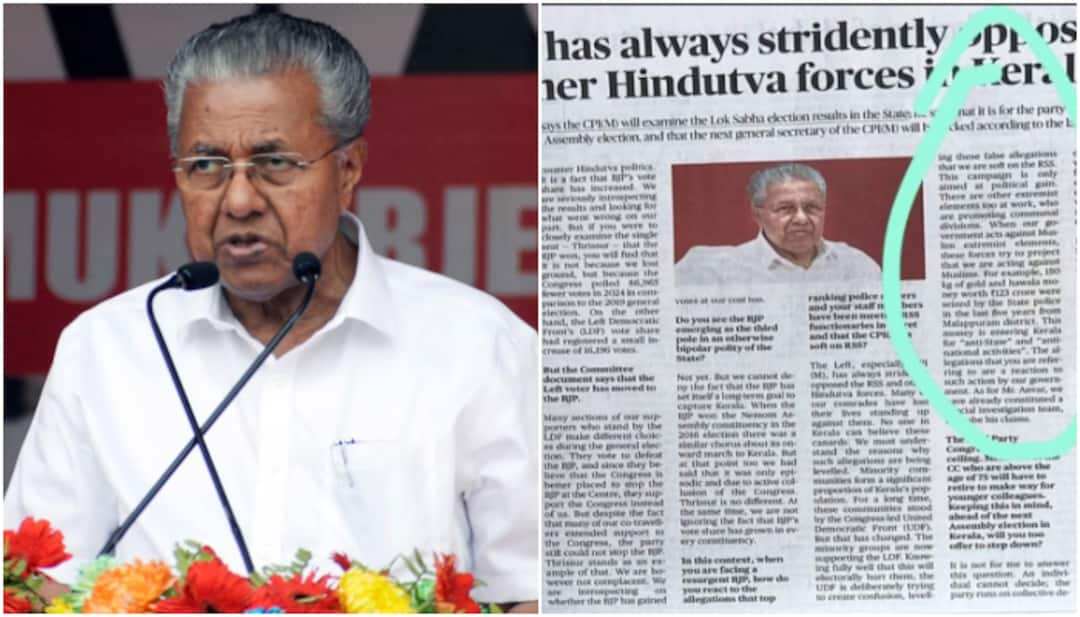 #CPM is hands&amp; glove with #SanghParivar. Otherwise why should CM <a href="/pinarayivijayan/">Pinarayi Vijayan</a> give an interview to a newspaper tarnishing a particular district? Why should a private PR agency play a role in this so-called interview? Who pays for the service of the PR agency? CM must answer.