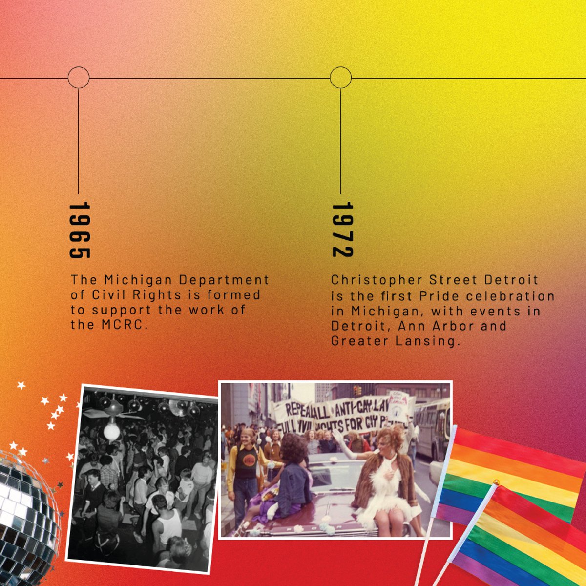 GovWhitmer's tweet photo. This LGBTQ+ History Month, we honor the legacy of Michigan's LGBTQ+ community—those who fought for equality long before us, laying the groundwork.

Together, we're continuing that work and writing the next chapter of Michigan's LGBTQ+ story 🏳️‍🌈🏳️‍⚧️ https://t.co/YQRIl0fs3T